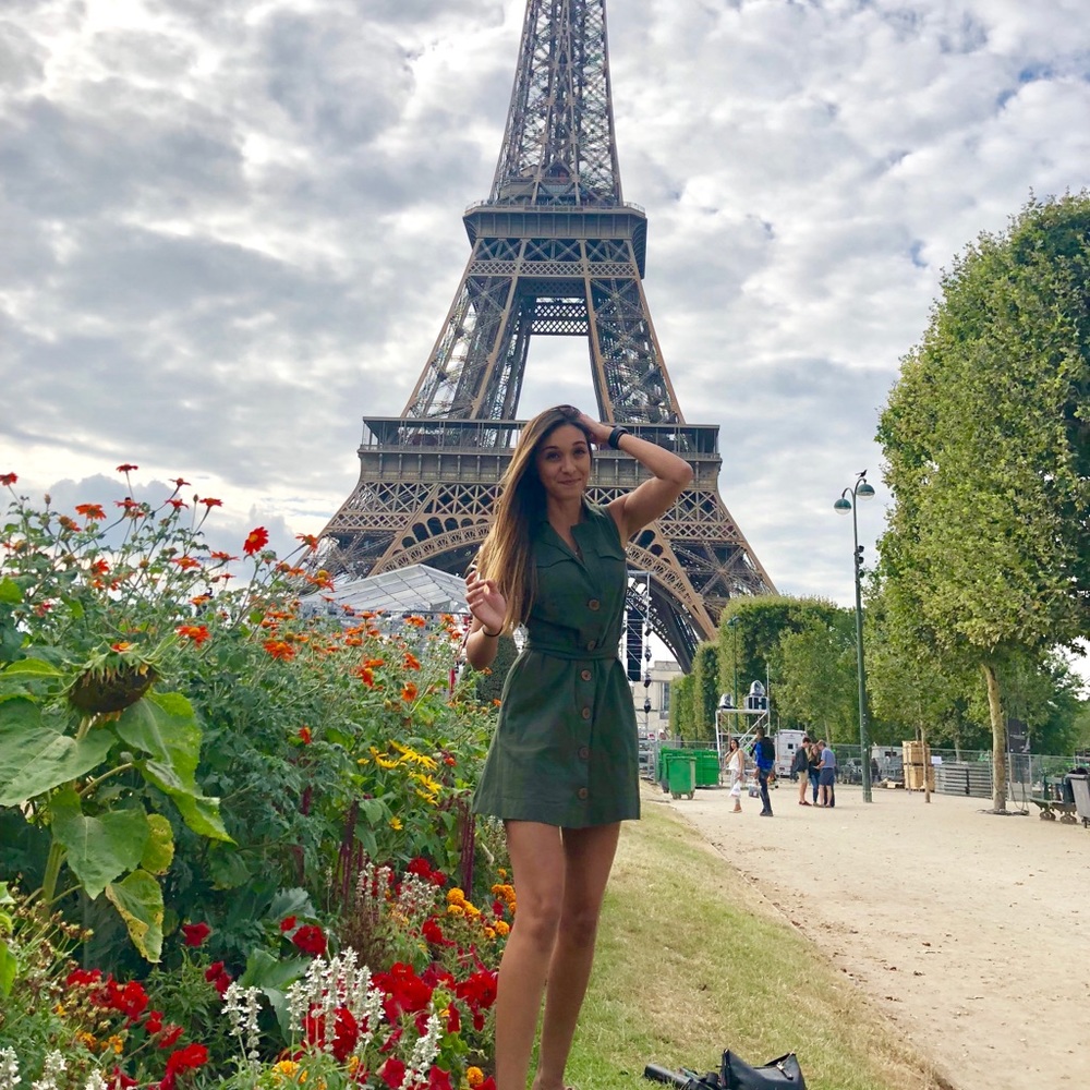Army green free people dress